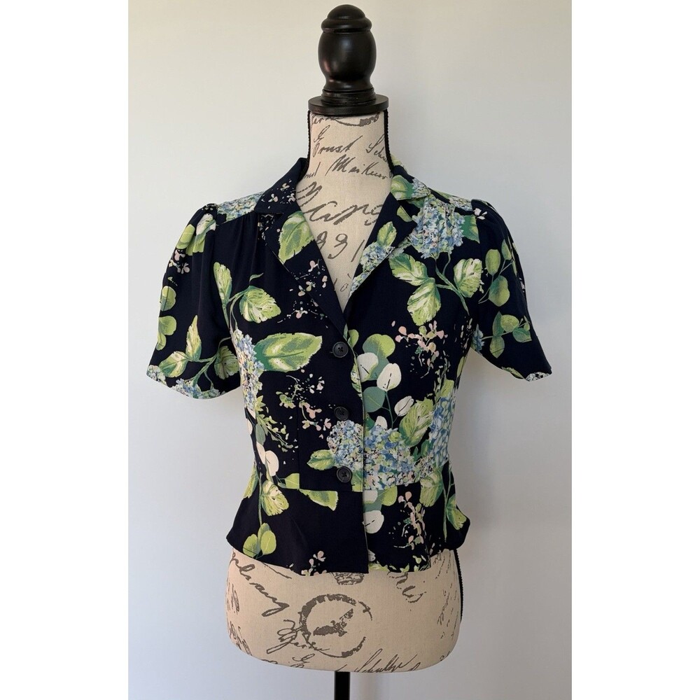 Women's Lauren Conrad Floral Blouse Size X-Small NWT
